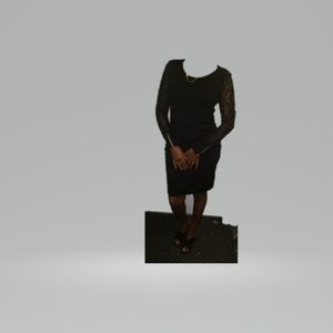 Black Dress With Revealing Sleeves